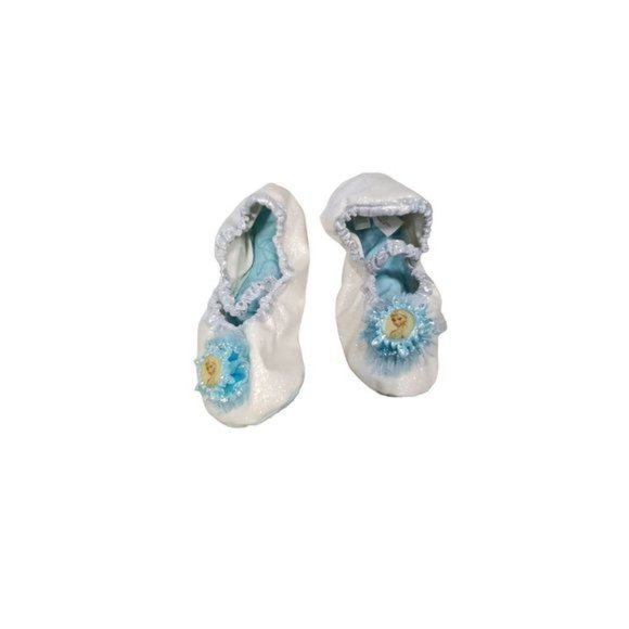 Disney Frozen Elsa Costume Dress Leggings Tutu Shoes Size Child Small 4-6 - Picture 9 of 14